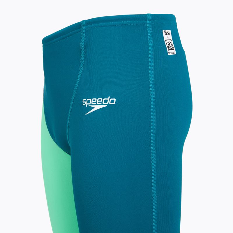 Gyermek úszó jammer nadrágok Speedo Endurance+ High Waist Jammer blue/green 3