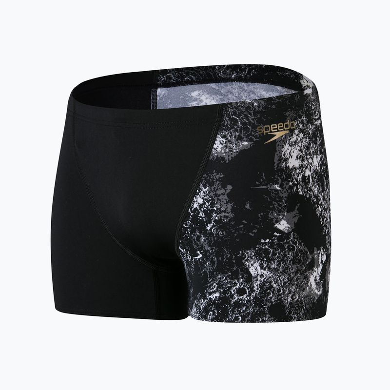 Férfi Speedo Allover V-Cut Aquqshort fekete/szürke 68-09734F330 4