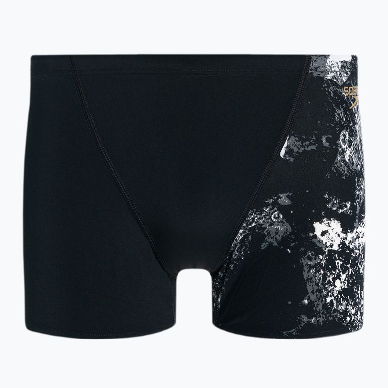 Férfi Speedo Allover V-Cut Aquqshort fekete/szürke 68-09734F330