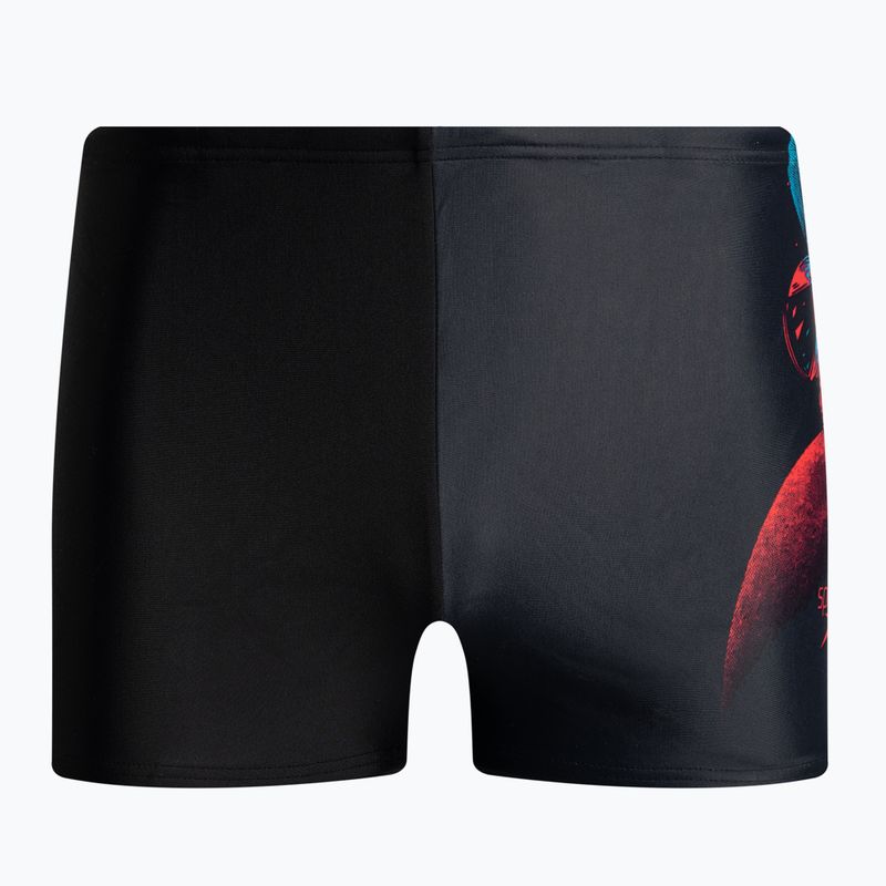 Speedo Placement Digital Aquashort gyermek úszónadrág fekete 68-33162F308