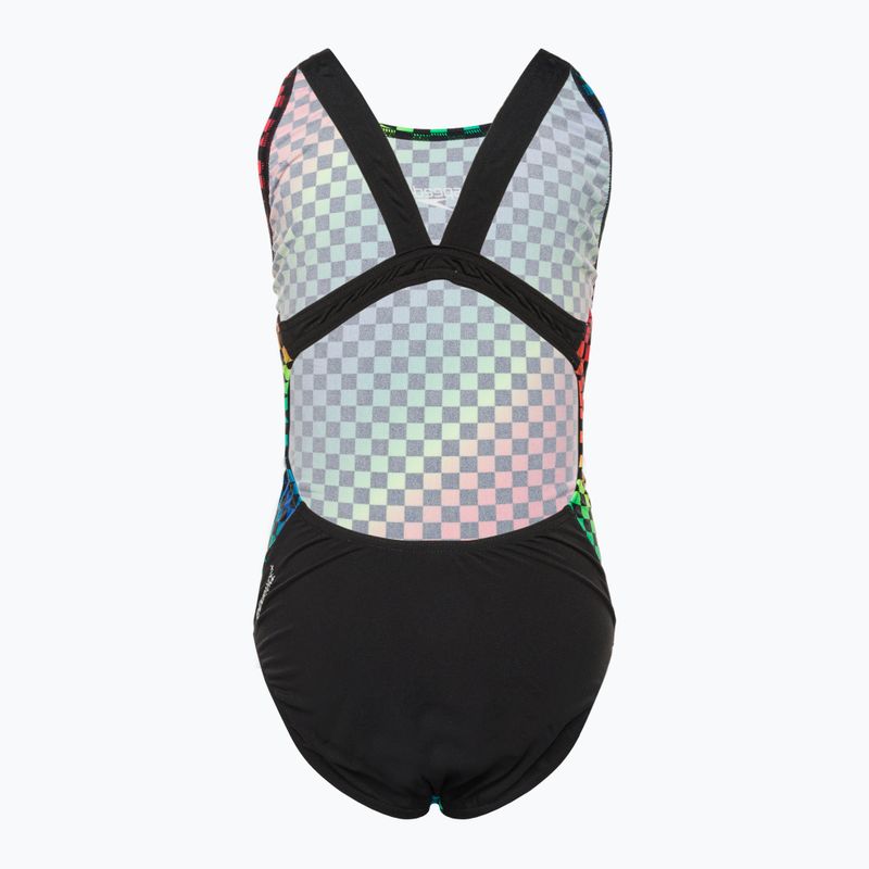 Speedo Allover Leaderback egyrészes gyermek fürdőruha színes 68-12377F372 2