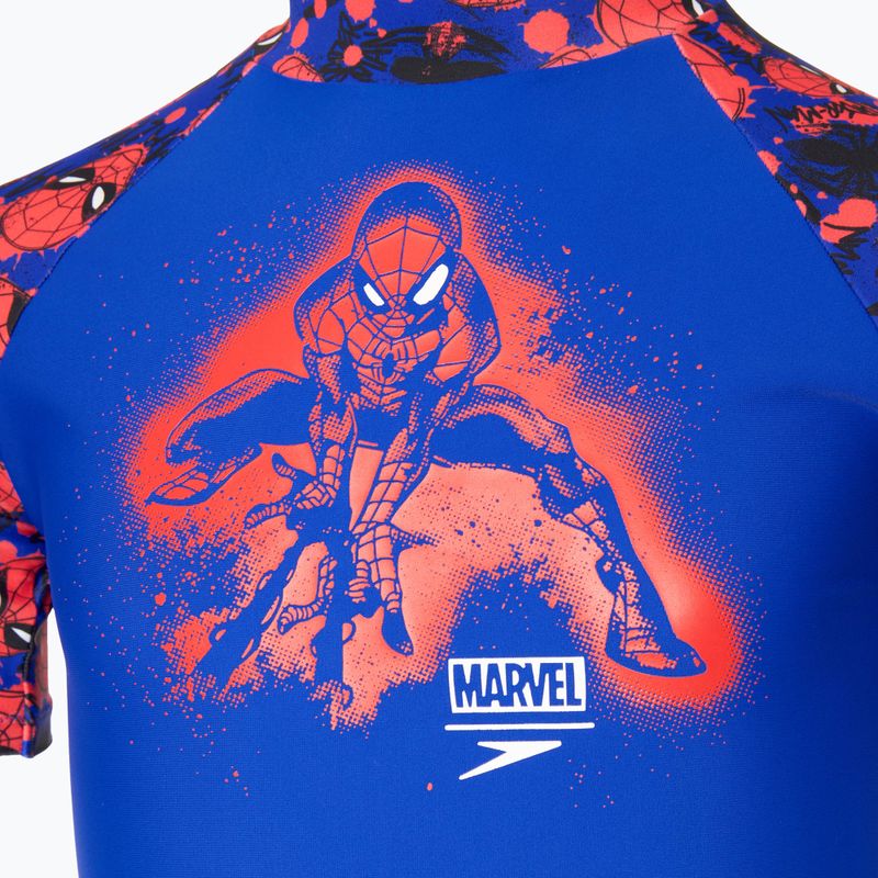 Speedo gyermek úszópóló Spider-Man Sun Top kék/piros 3