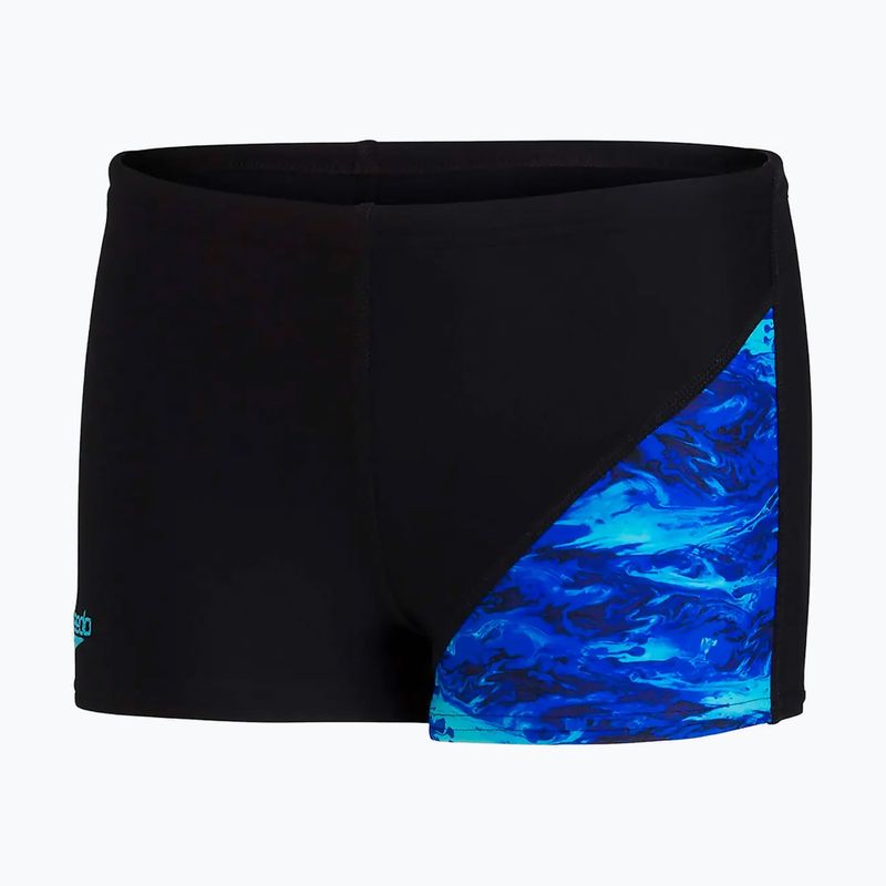Speedo Digital Allover X Panel Aquashort gyermek úszónadrág fekete és kék 68-12866G021 6