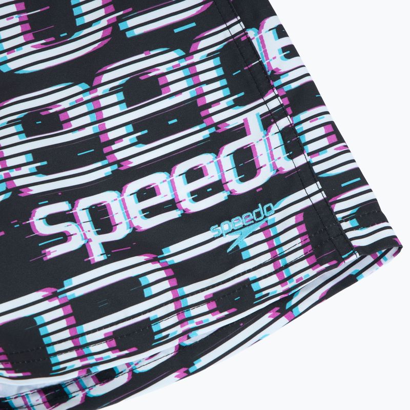 Gyerek fürdőnadrág Speedo Printed 13" logo black / white / diva 3