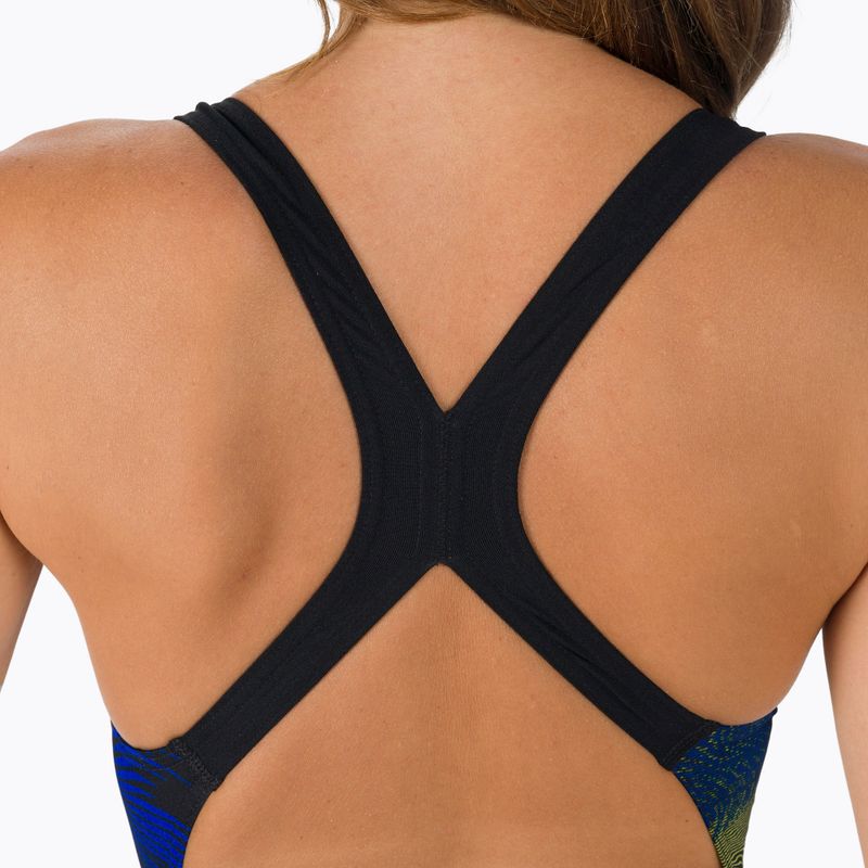 Speedo Placement Powerback női egyrészes fürdőruha fekete/kék 06187F882 6