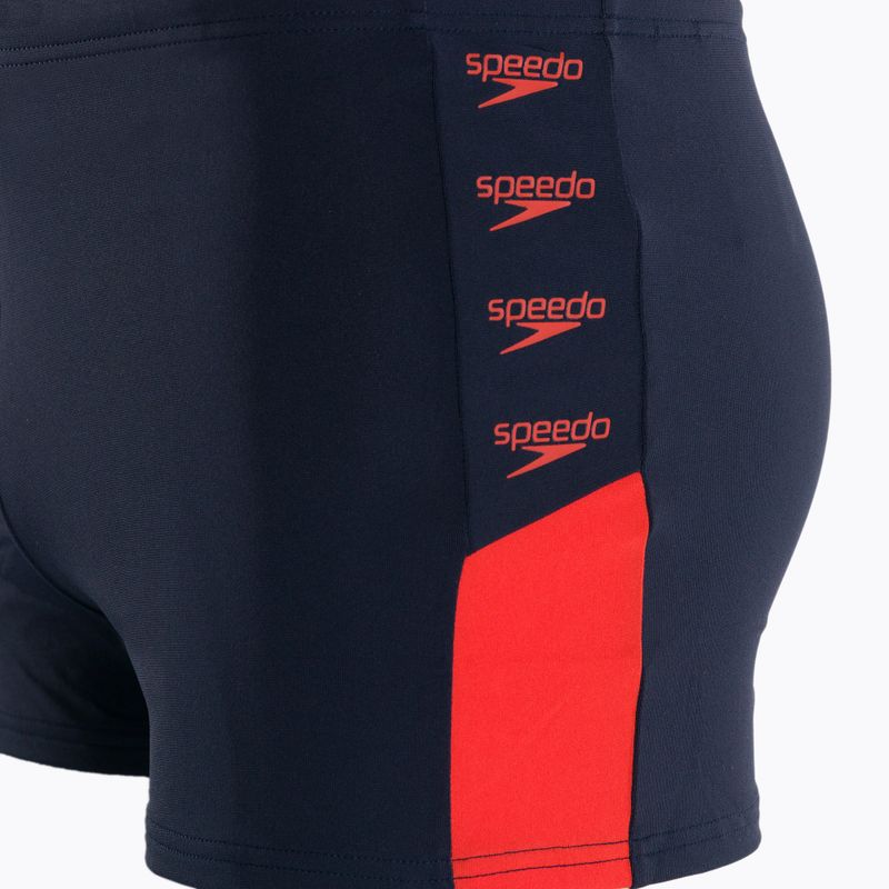 Férfi Speedo Boom Logo Splice fürdőnadrág sötétkék 12824F889 3
