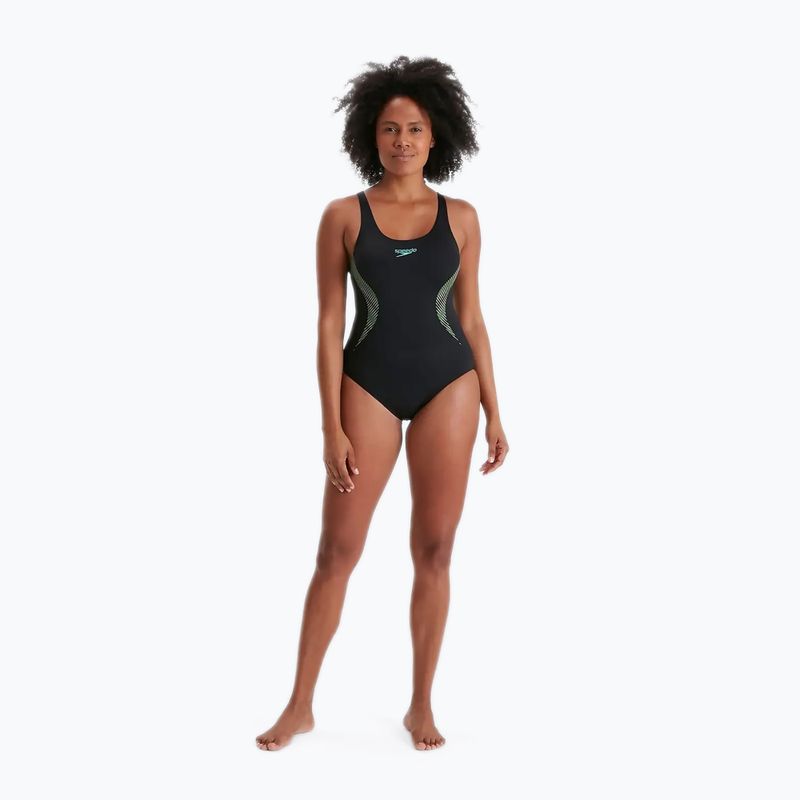 Speedo Placement Muscleback női egyrészes fürdőruha fekete 68-08694 7