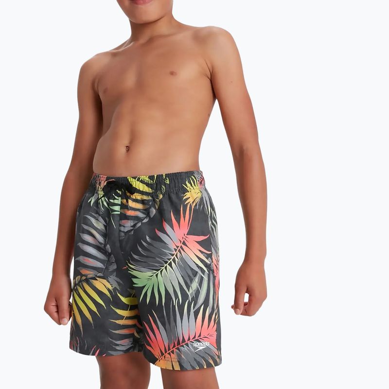 Speedo Nyomtatott 15-os gyermek úszónadrág fekete 68-09067G678 2