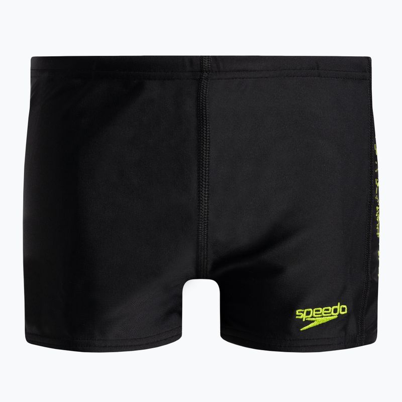 Speedo Plastisol Placement gyermek úszónadrág fekete 68-09530G690