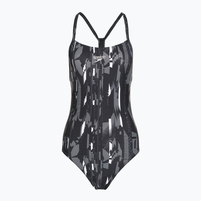 Speedo női egyrészes fürdőruha Allover Rippleback fekete