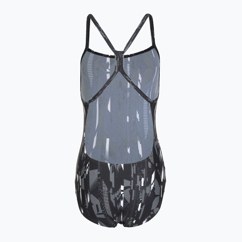Speedo női egyrészes fürdőruha Allover Rippleback fekete 2