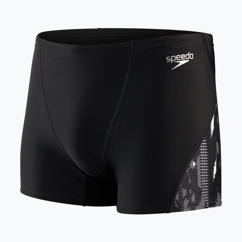 Speedo Allover V-Cut férfi úszónadrág fekete 68-113669177 4