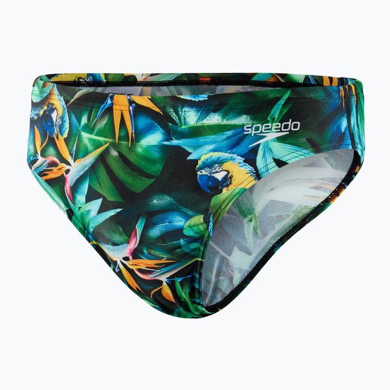 Speedo Escape férfi fürdőnadrág 5cm Brief zöld 68-13452G676
