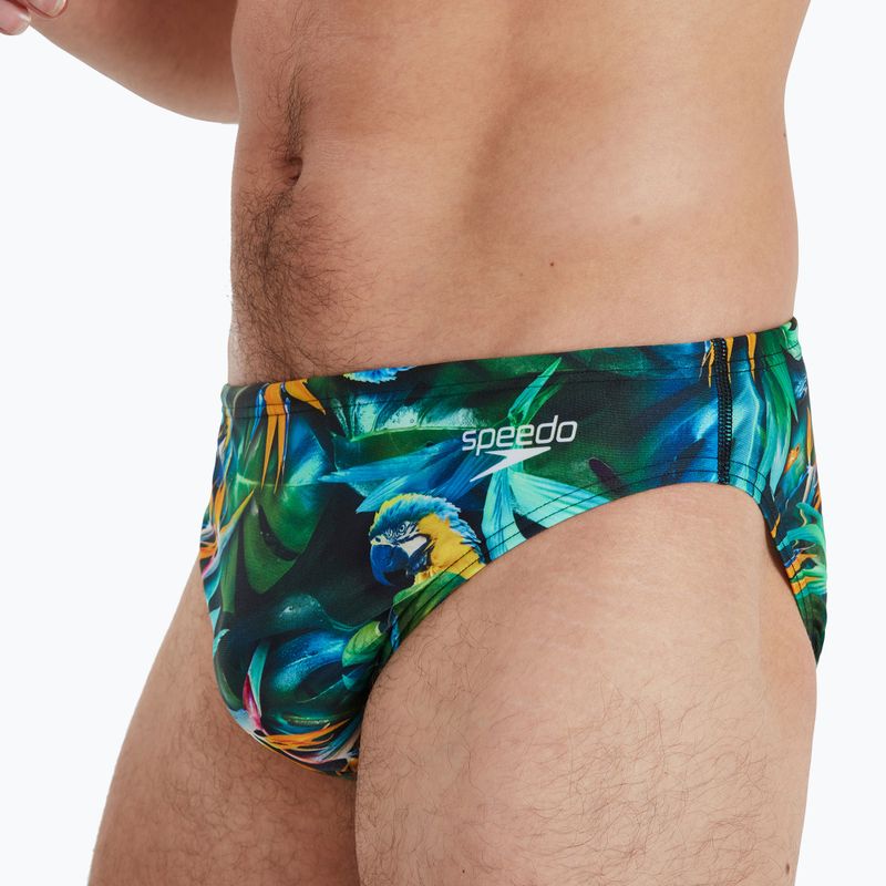 Speedo Escape férfi fürdőnadrág 5cm Brief zöld 68-13452G676 3