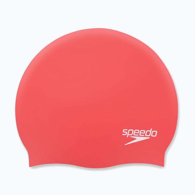 Speedo Plain Moulded szilikon úszósapka piros 68-70984 4