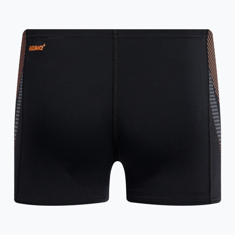 Férfi Speedo Tech Panel Fekete/Papaya Punch/Usa Charcoal úszó boxeralsó 68-04510H054 2