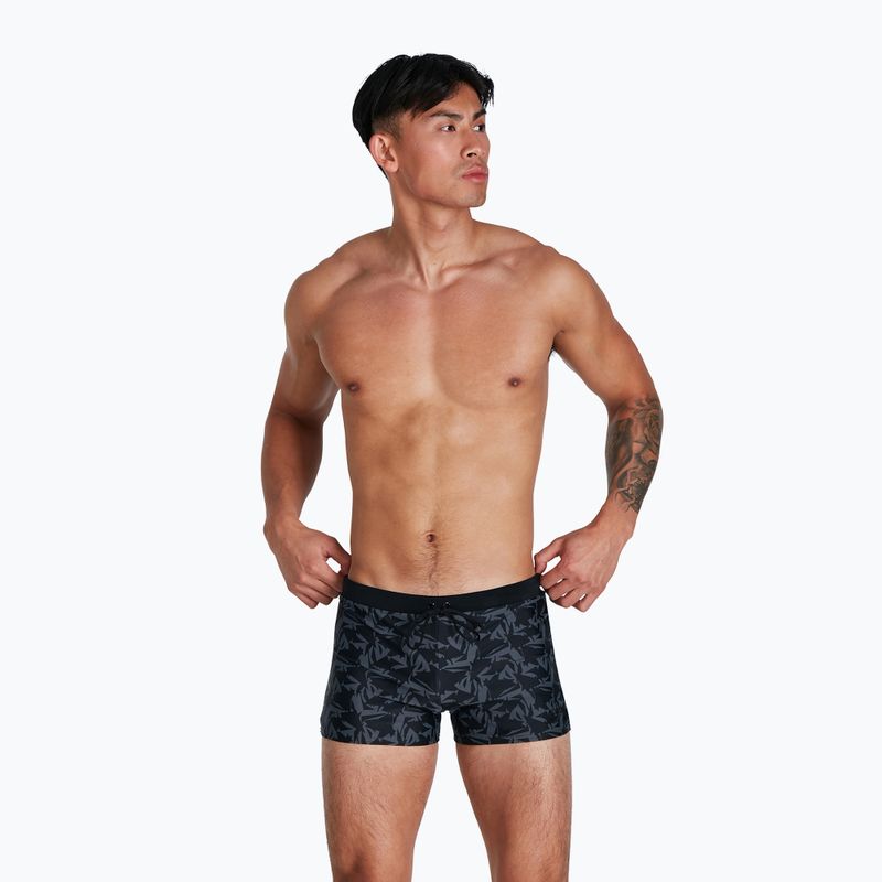 Férfi Speedo Valmilton fekete/Usa Charcoal úszó boxer 68-056588815 5