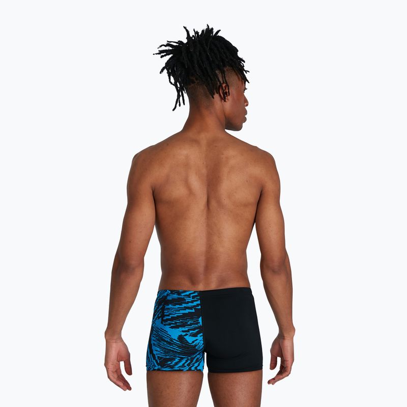 Férfi Speedo Allover V-Cut Aquushort úszó boxeralsó D812 fekete 68-09734D812 5