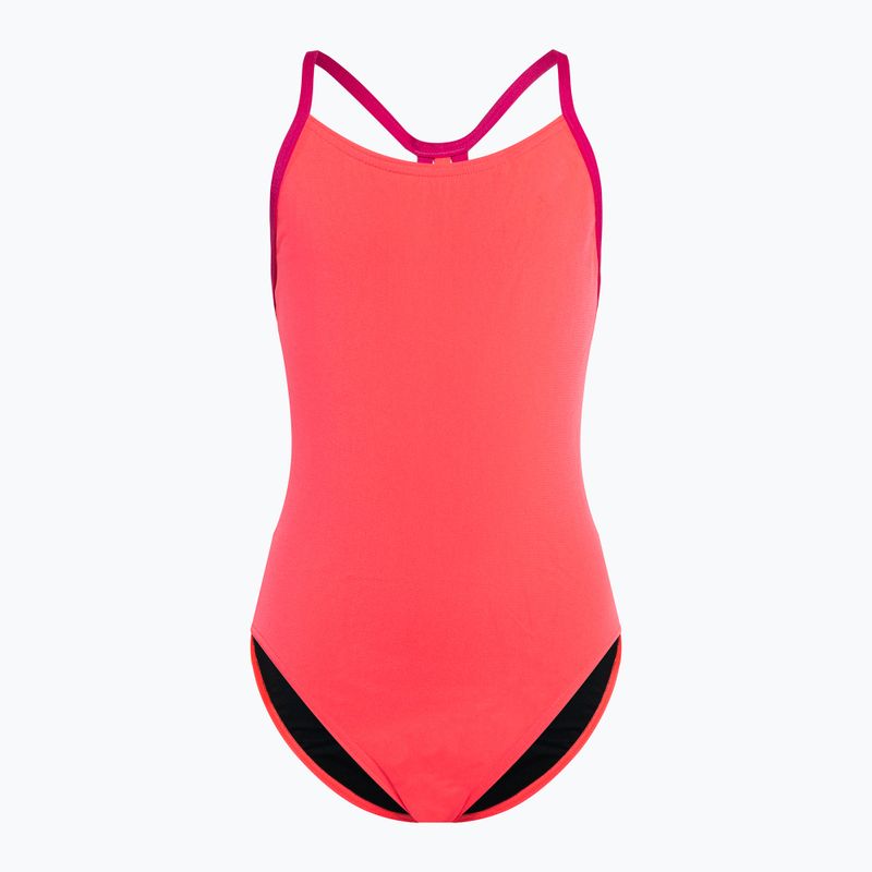 Speedo Lane Line Back Solid Solid rózsaszín 68-13441 egyrészes gyermek fürdőruha
