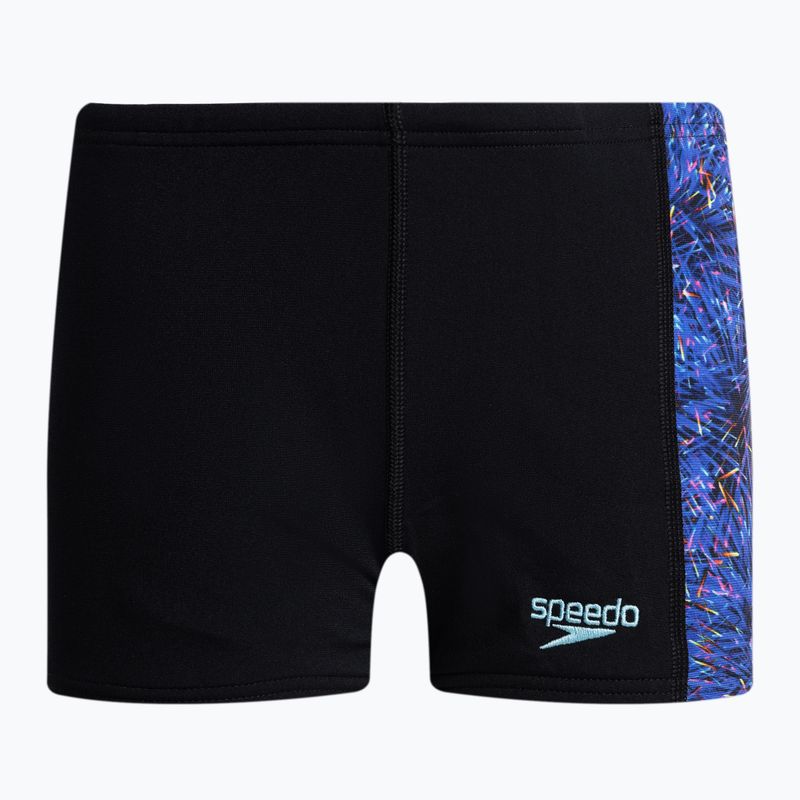 Speedo Digital Allover Panel Aquashort gyermek fürdőnadrág fekete 68-09530