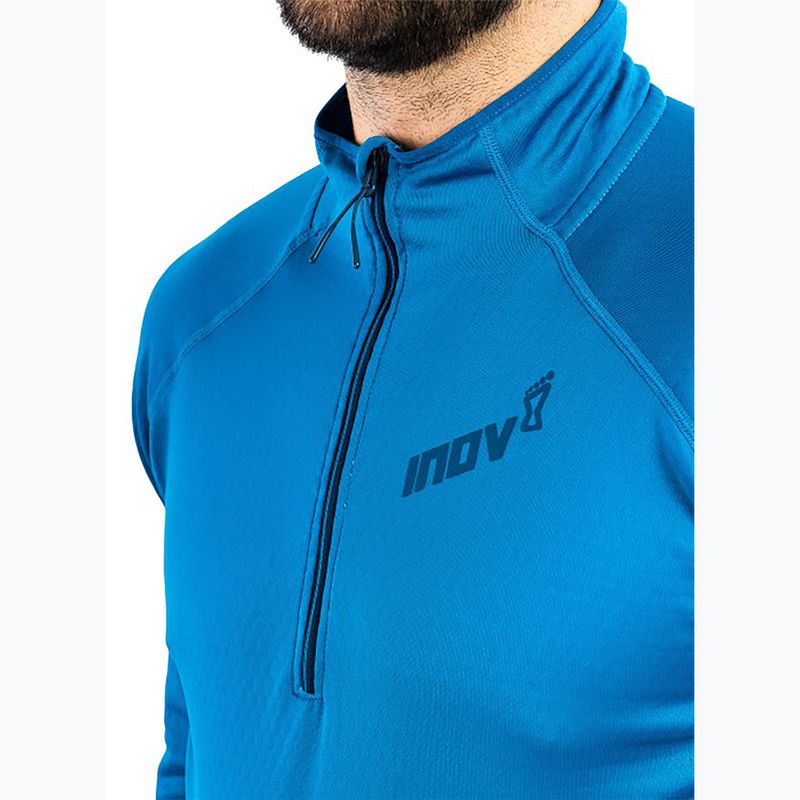 Férfi Inov-8 Venturelite Mid Half Zip futó melegítőfelső kék 3