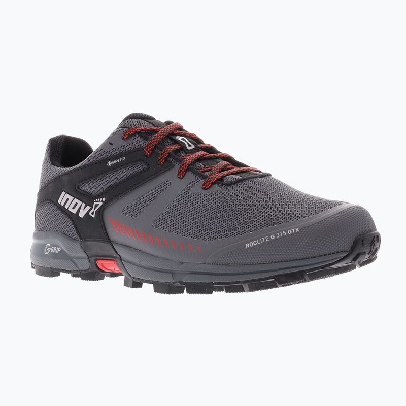 Férfi futócipő Inov-8 Roclite G 315 GTX V2 szürke/fekete/vörös 11