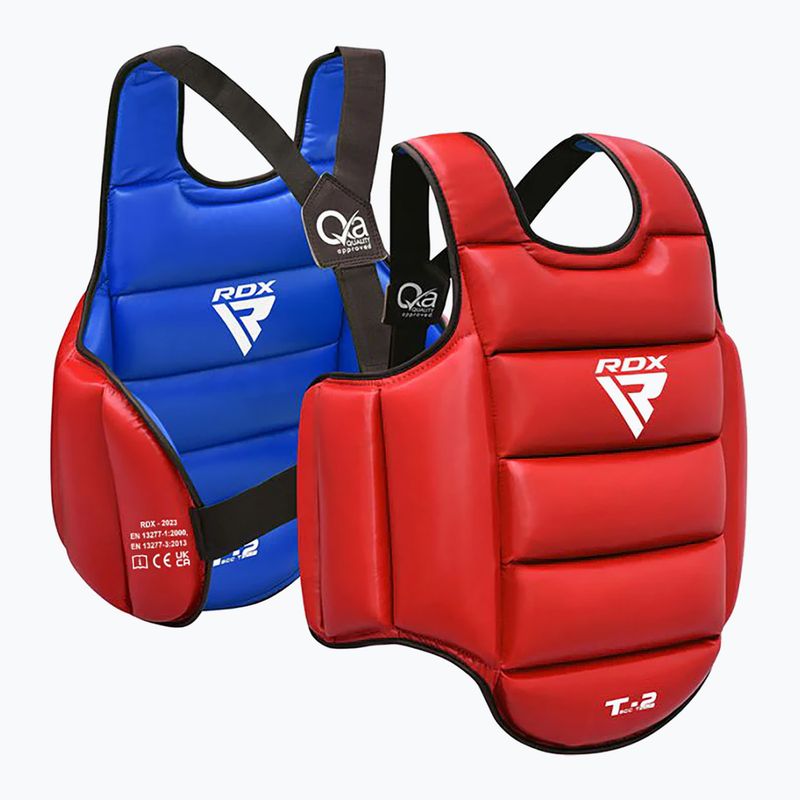 RDX SCC-T2 karate mellvédő piros/kék 4