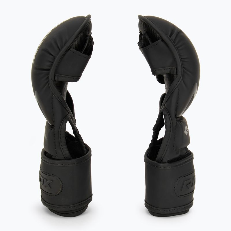 RDX T15 Noir Hybrid matt fekete grappling kesztyű 4