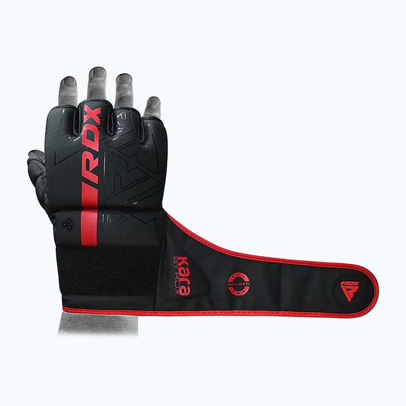 RDX Grappling kesztyű F6 matt piros 5