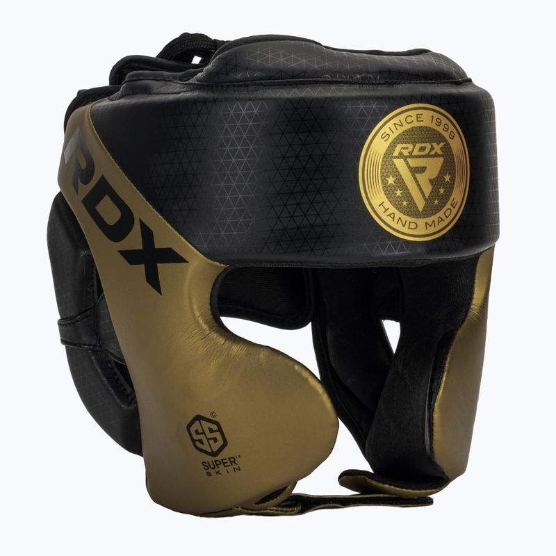 Box fejvédő RDX L1 Mark Pro Cheek Boxing Training Head Guard golden