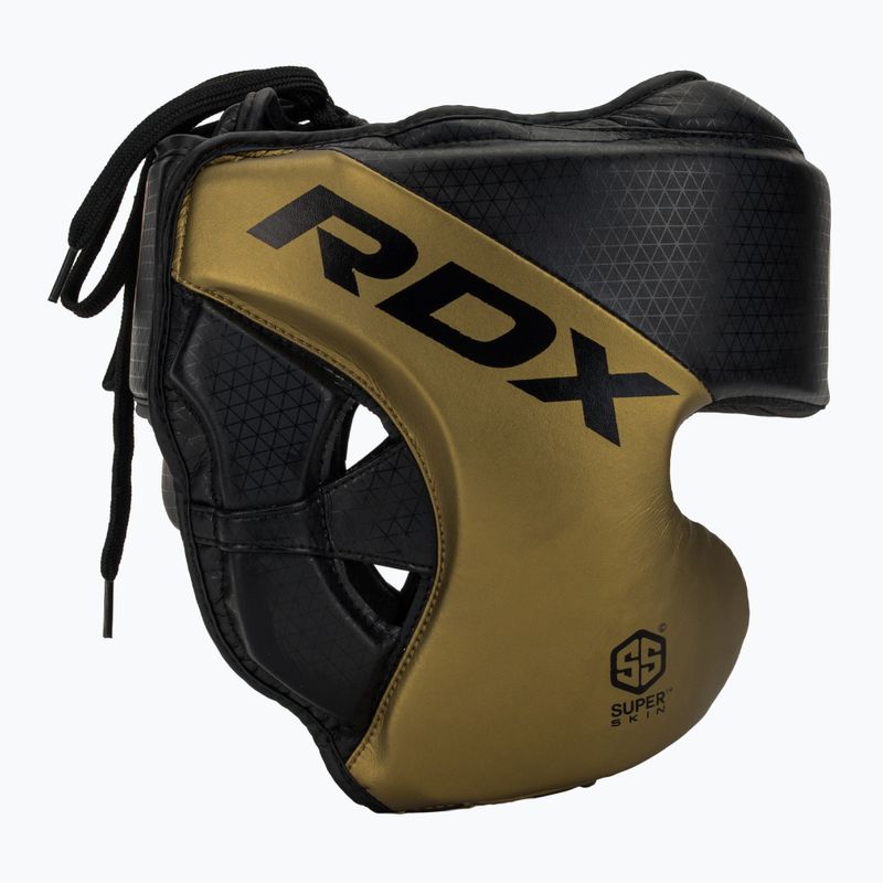 Box fejvédő RDX L1 Mark Pro Cheek Boxing Training Head Guard golden 2