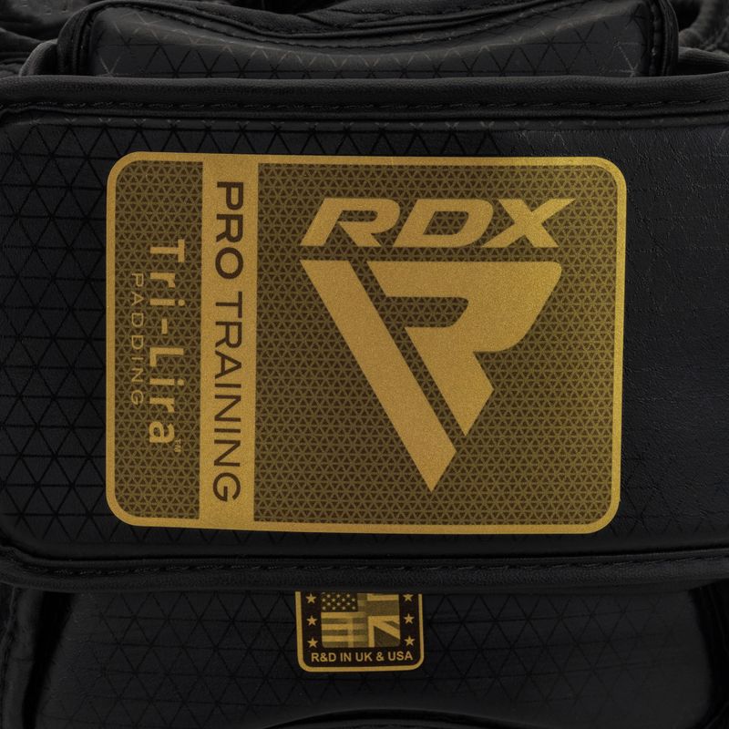 Box fejvédő RDX L1 Mark Pro Cheek Boxing Training Head Guard golden 5