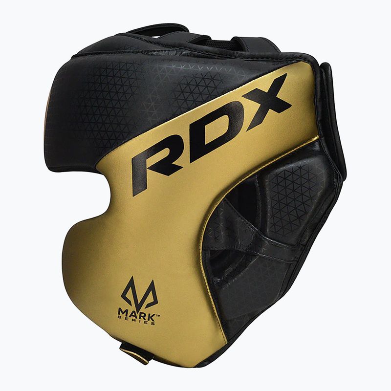 Box fejvédő RDX L1 Mark Pro Cheek Boxing Training Head Guard golden 2