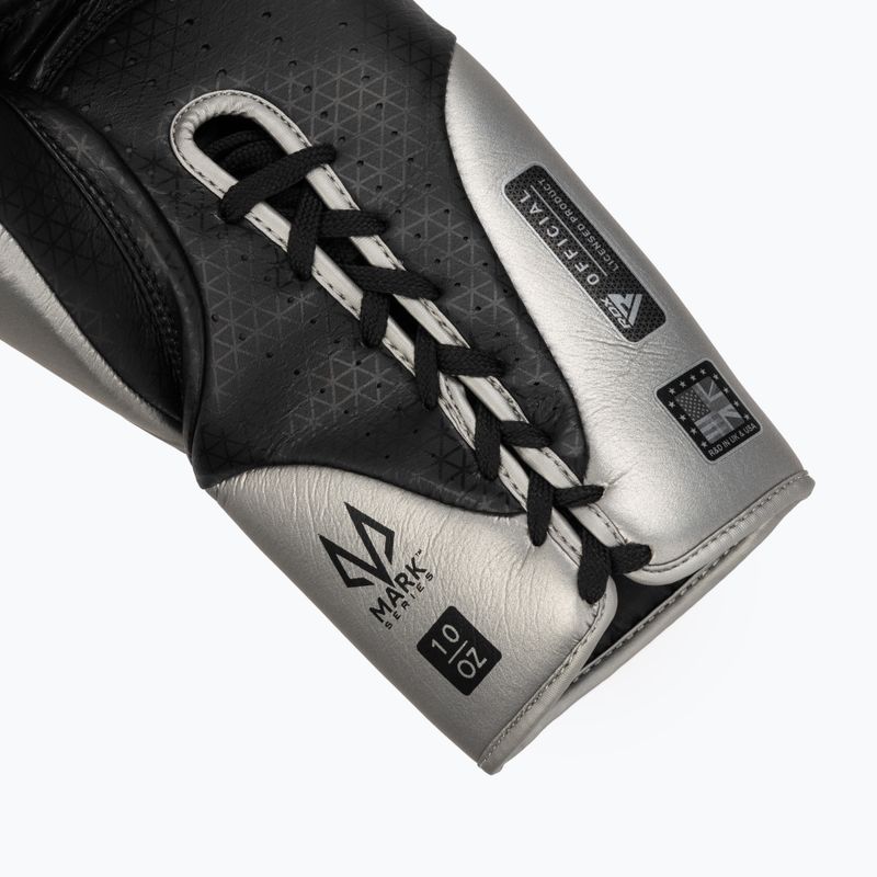 Boxkesztyű RDX K1 Mark Pro Fight Boxing silver 6
