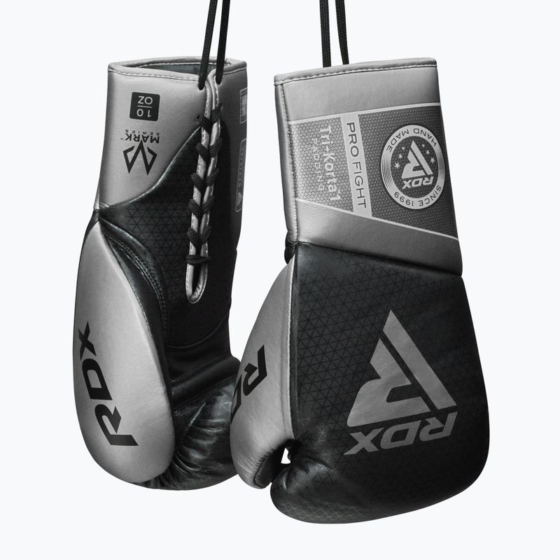 Boxkesztyű RDX K1 Mark Pro Fight Boxing silver 5