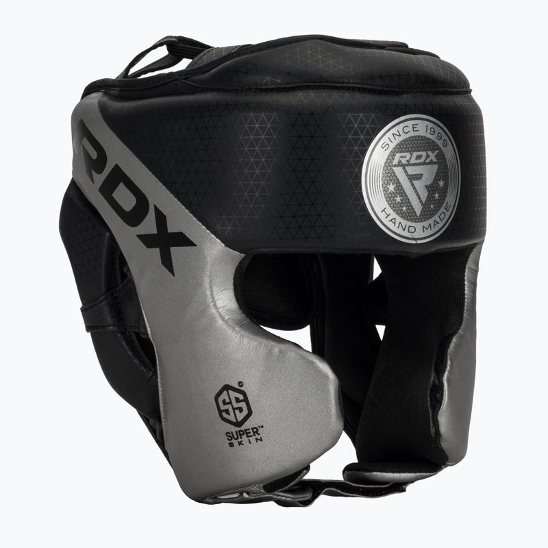 Box fejvédő RDX L1 Mark Pro Cheek Boxing Training Head Guard silver