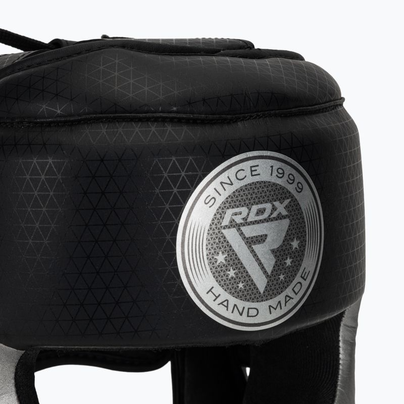 Box fejvédő RDX L1 Mark Pro Cheek Boxing Training Head Guard silver 4