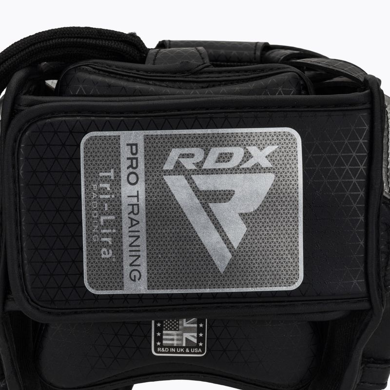 Box fejvédő RDX L1 Mark Pro Cheek Boxing Training Head Guard silver 5