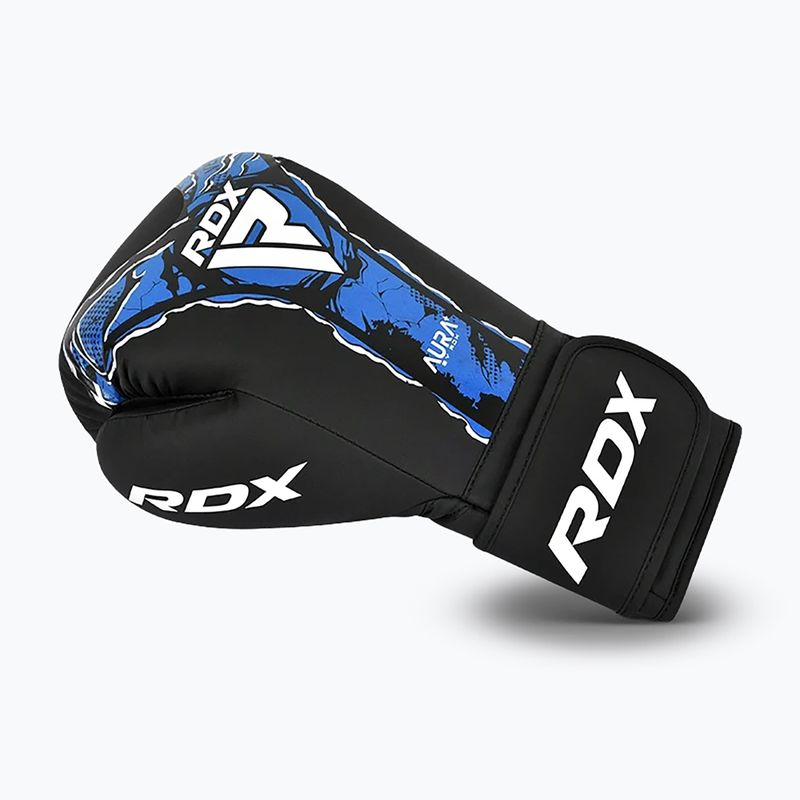 Bokszkesztyűk RDX Boxing New Aura F17 black/blue 3