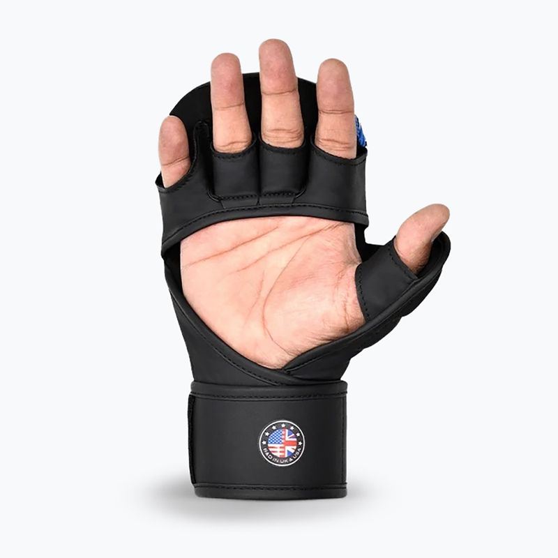 MMA kesztyűk RDX Grappling Shooter New Aura F17 black/blue 3