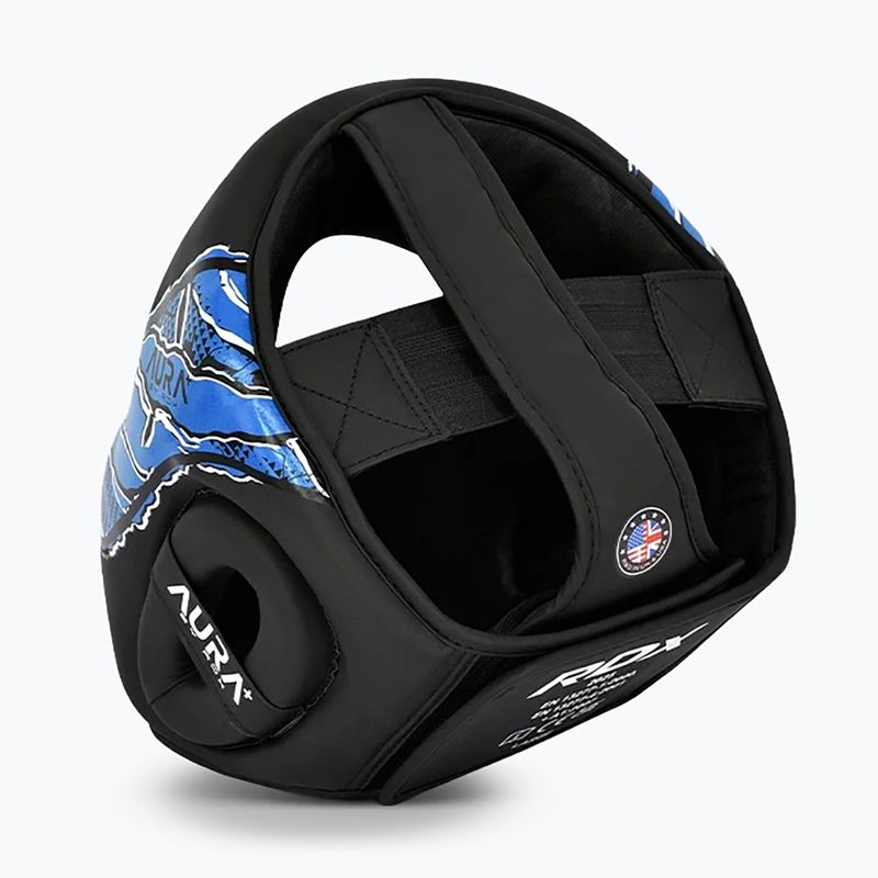 Box fejvédő RDX New Aura F17 Head black/blue 4