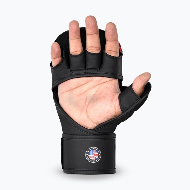 MMA kesztyűk RDX Grappling Shooter New Aura F17 black/red 3