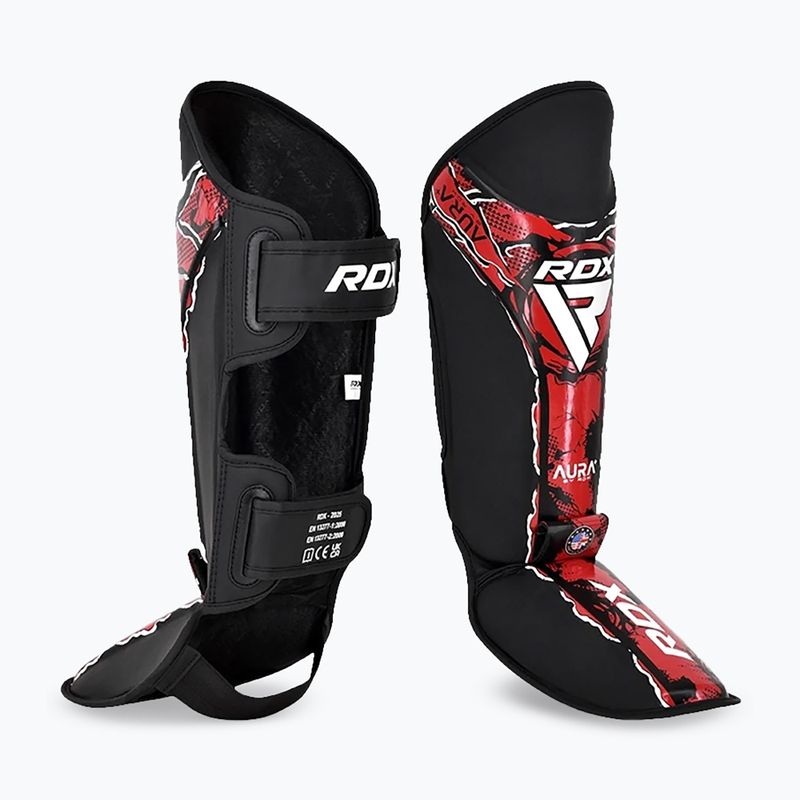 Sípcsont és lábvédők RDX Instep New Aura F17 Shin black/red 2