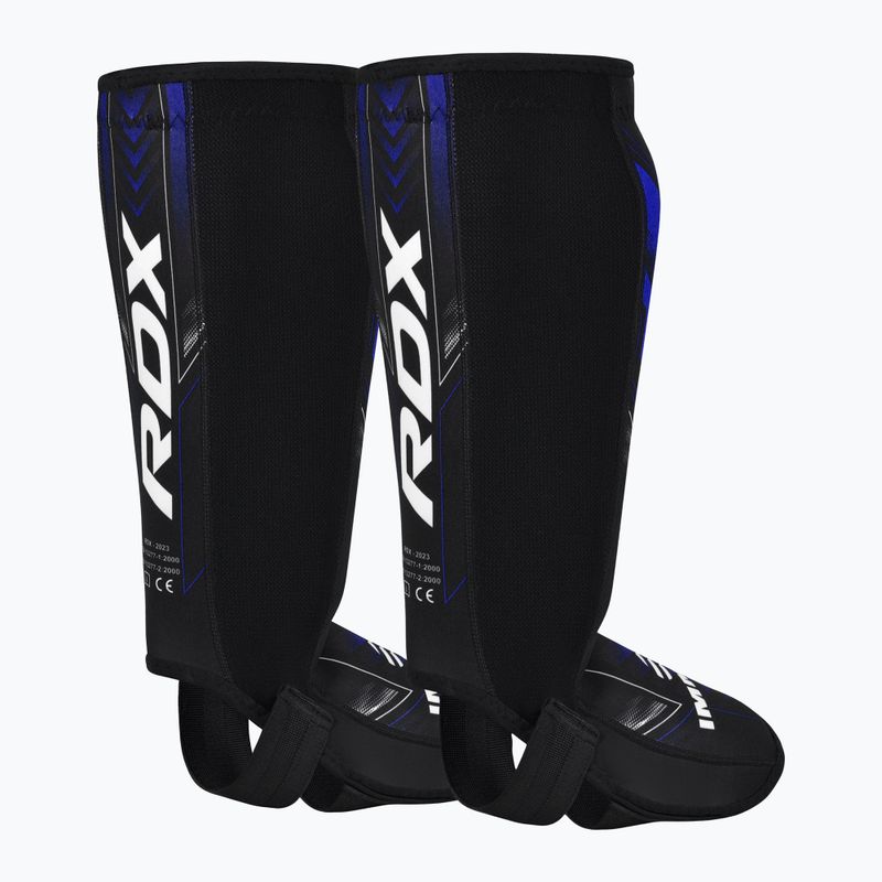 Sípcsont- és lábfejvédők RDX IMMAF Approved Neoprene Shin Instep SGN-IMF-1U blue 3