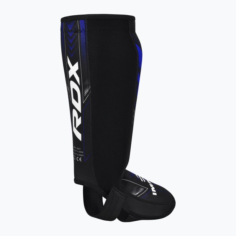 Sípcsont- és lábfejvédők RDX IMMAF Approved Neoprene Shin Instep SGN-IMF-1U blue 4