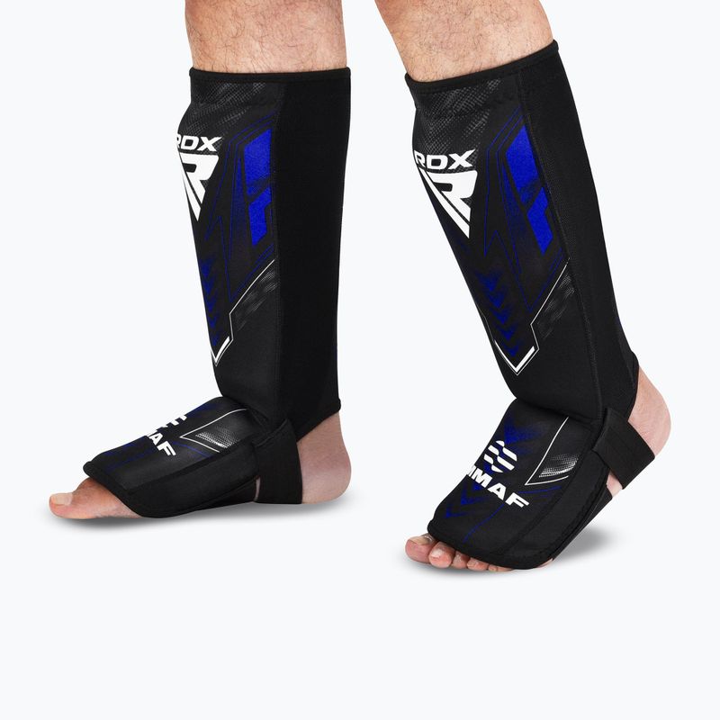 Sípcsont- és lábfejvédők RDX IMMAF Approved Neoprene Shin Instep SGN-IMF-1U blue 7