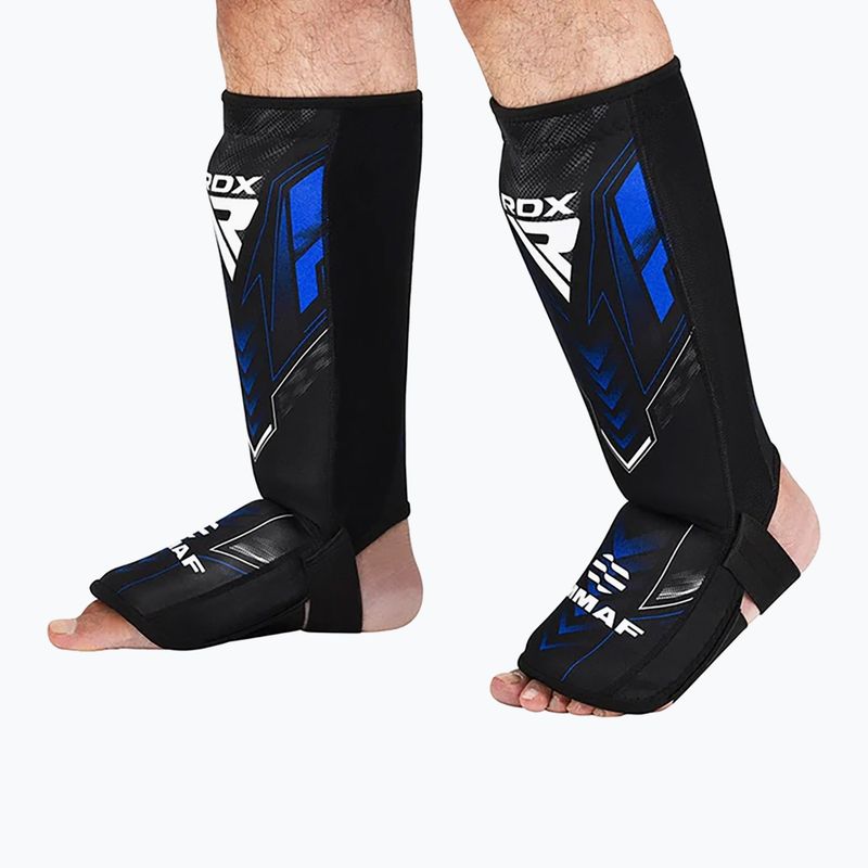 Lábszár- és lábfejvédők RDX IMMAF Approved Neoprene Shin Instep blue 6