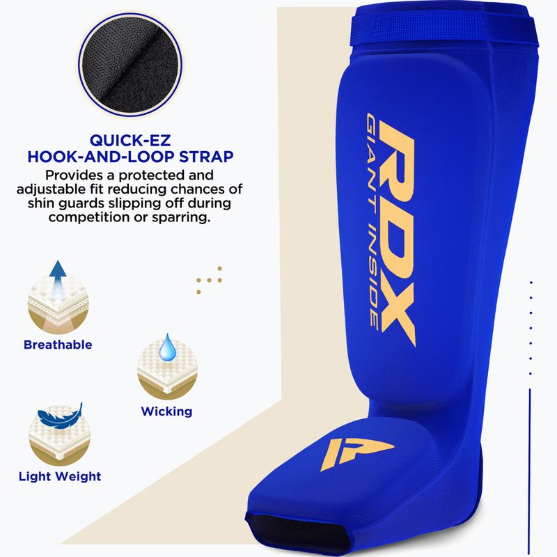 RDX Hosiery Shin Instep Foam kék/fehér sípcsont- és lábfejvédők 2