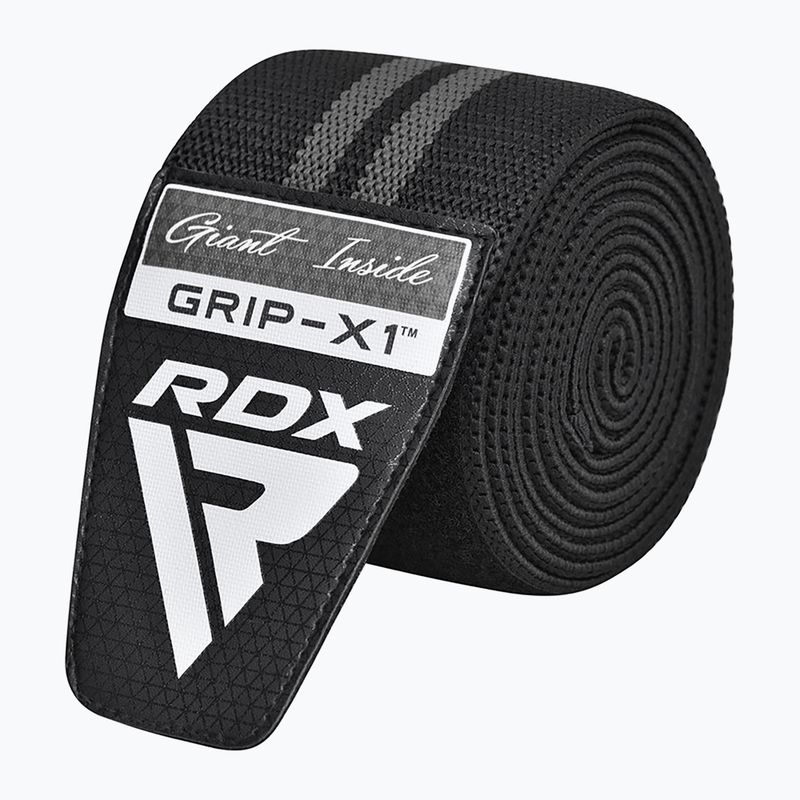 RDX KR11 Gym Knee Wrap fekete/szürke térdprotektorok 4