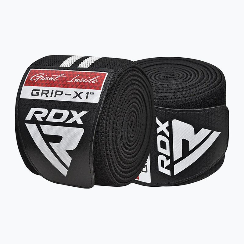 RDX KR11 Gym Knee Wrap fekete/fehér térdprotektorok 2